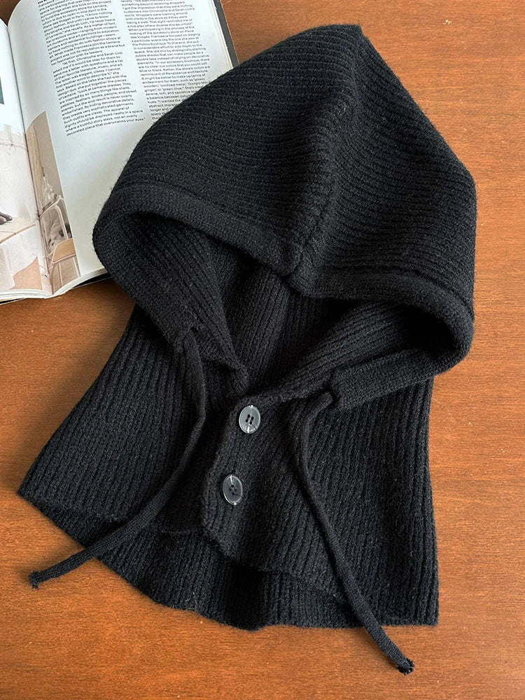 2023 Winter Outdoor Warm Drawstring Hats New Knitted Hats Women