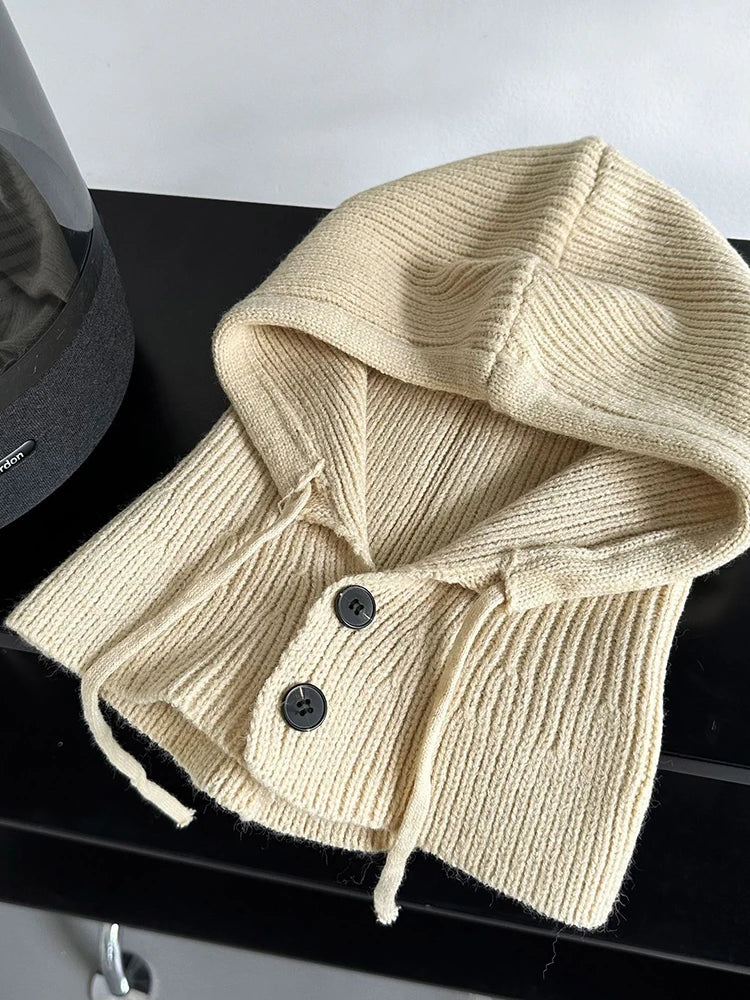 2023 Winter Outdoor Warm Drawstring Hats New Knitted Hats Women