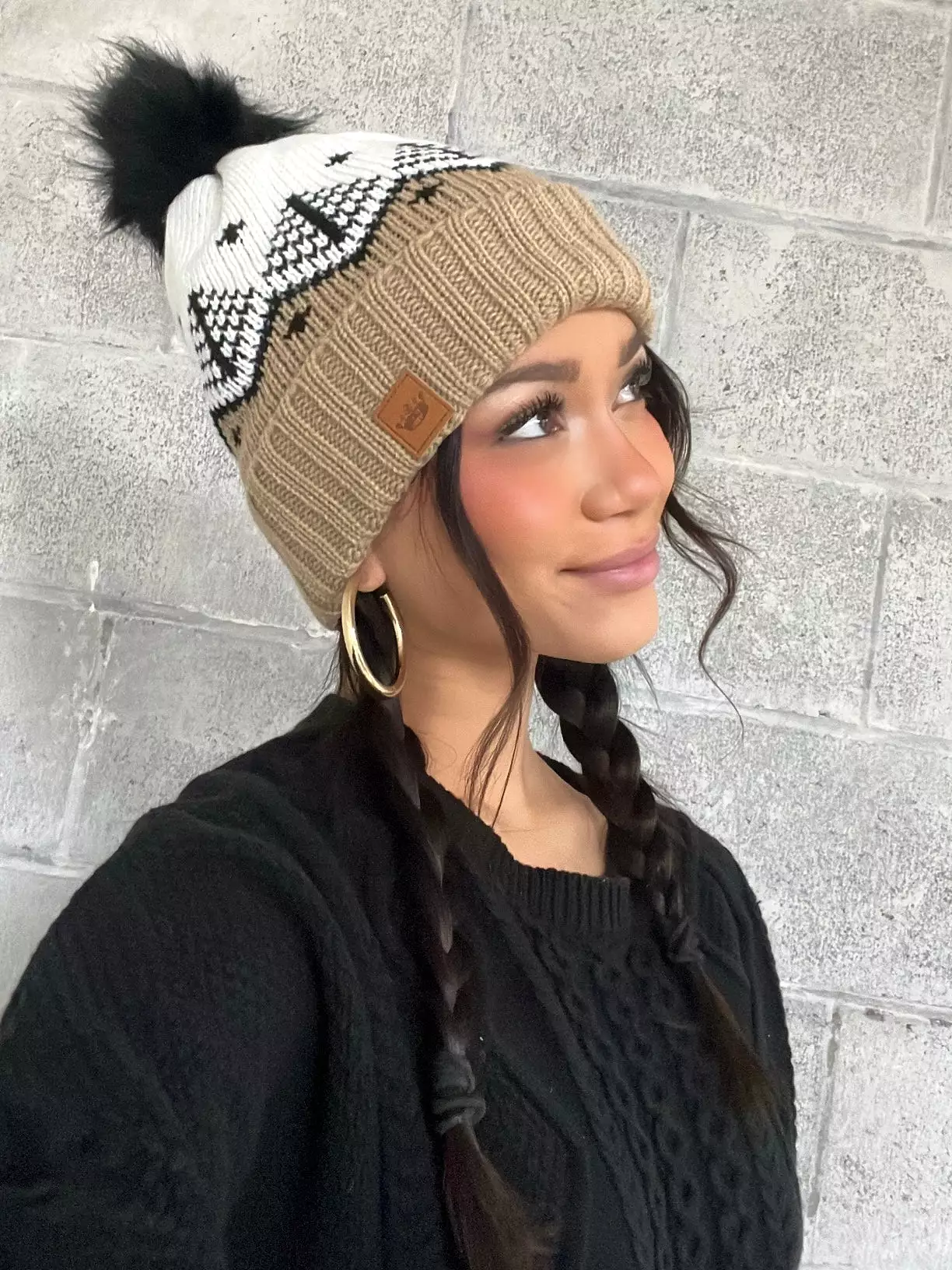 27 Fair Isle Pom Toque