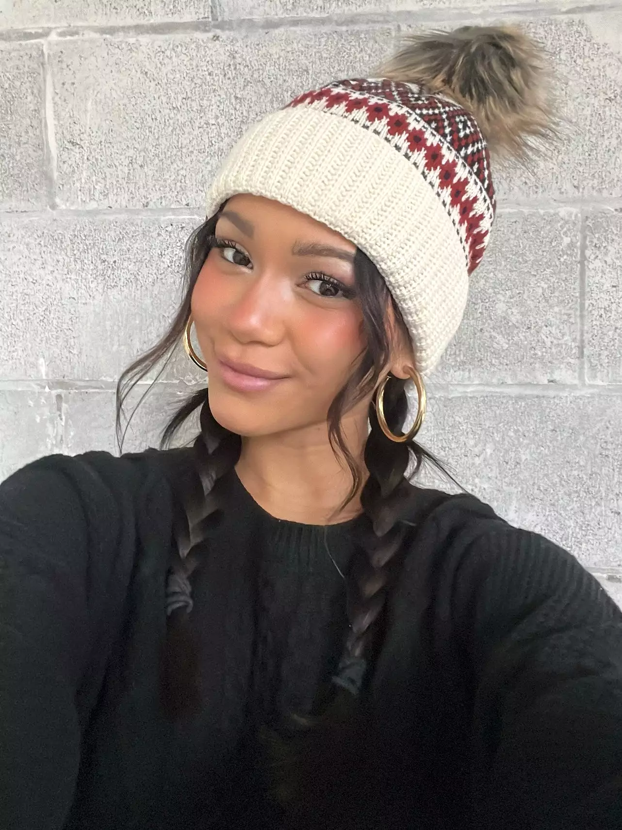 27 Fair Isle Pom Toque