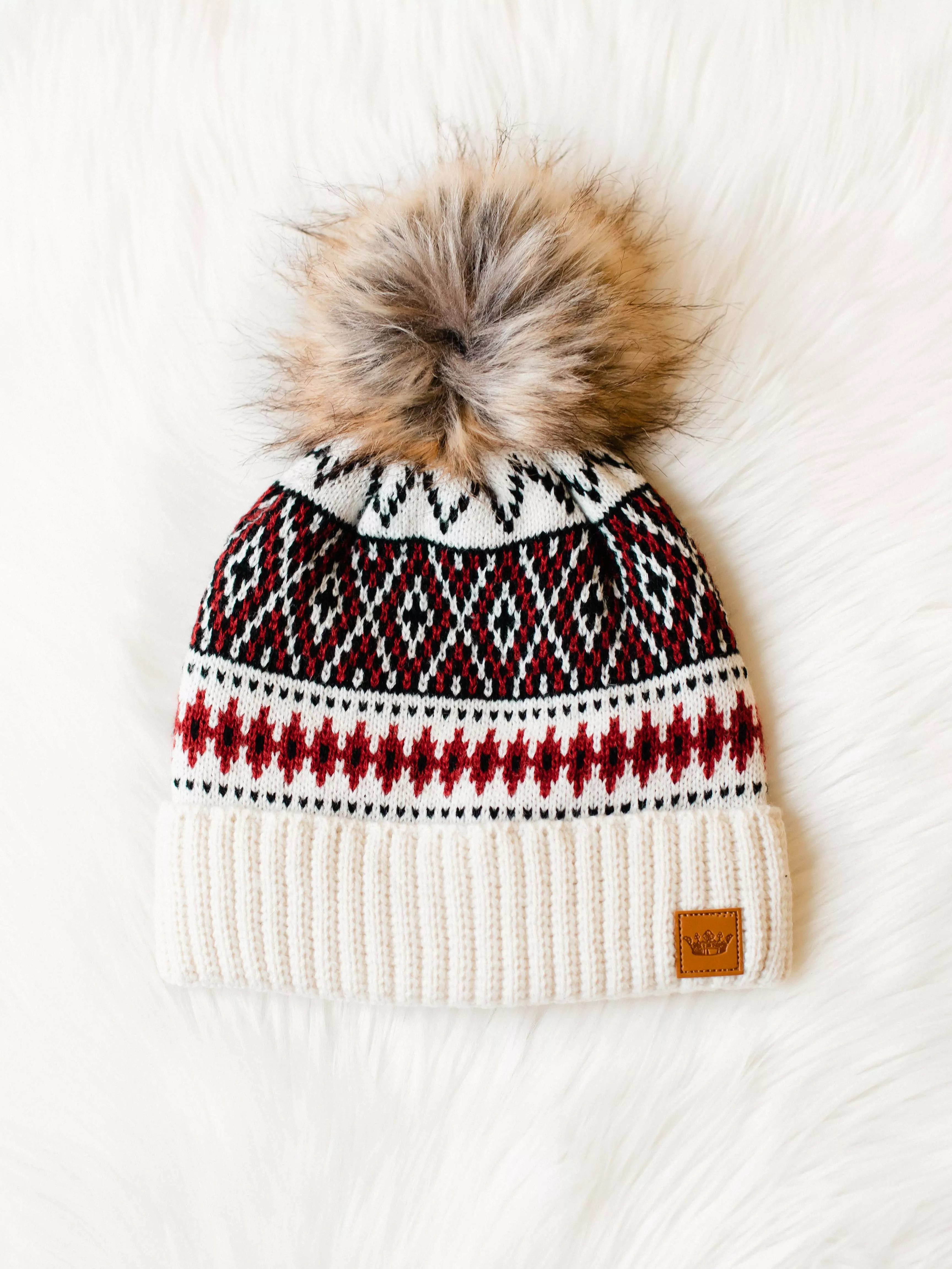 27 Fair Isle Pom Toque