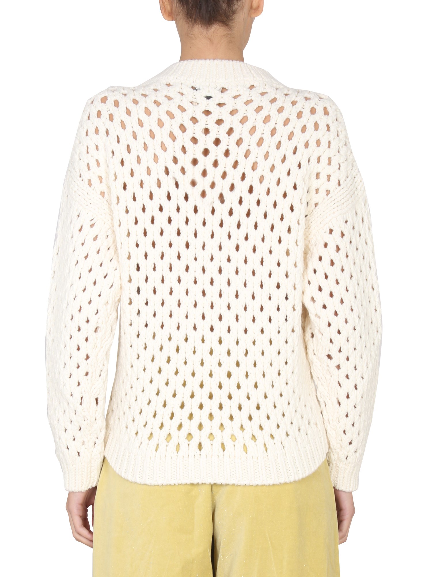 ALYSI    MERINO WOOL MESH KNIT