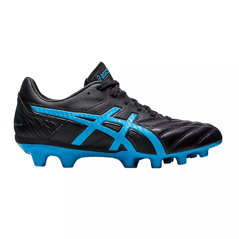 Asics Lethal Flash IT 2 FG Football Boots (Black/Blue)