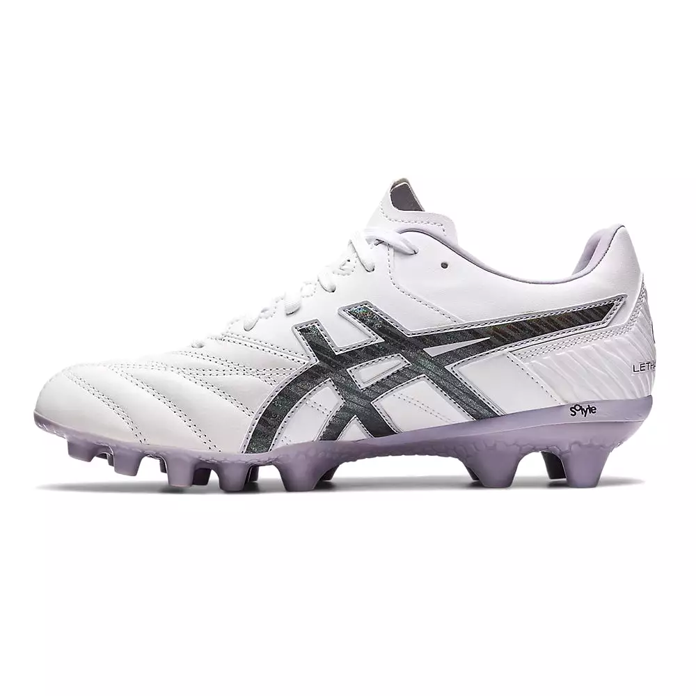 Asics Lethal Flash IT 2 Womens FG Football Boots (White/Gunmetal)