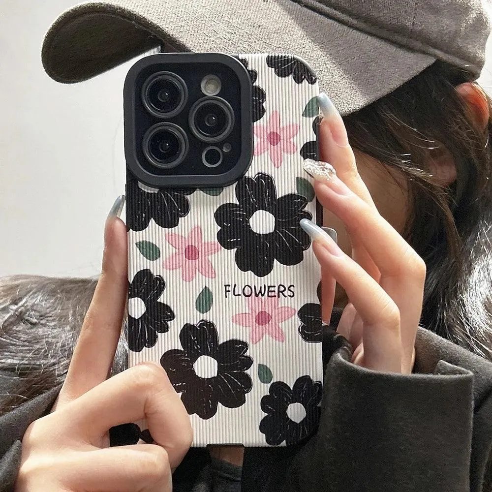 B240 Cute Phone Case: Floral Elegance for iPhone 7-15 Pro Max - Style and Protection in One!