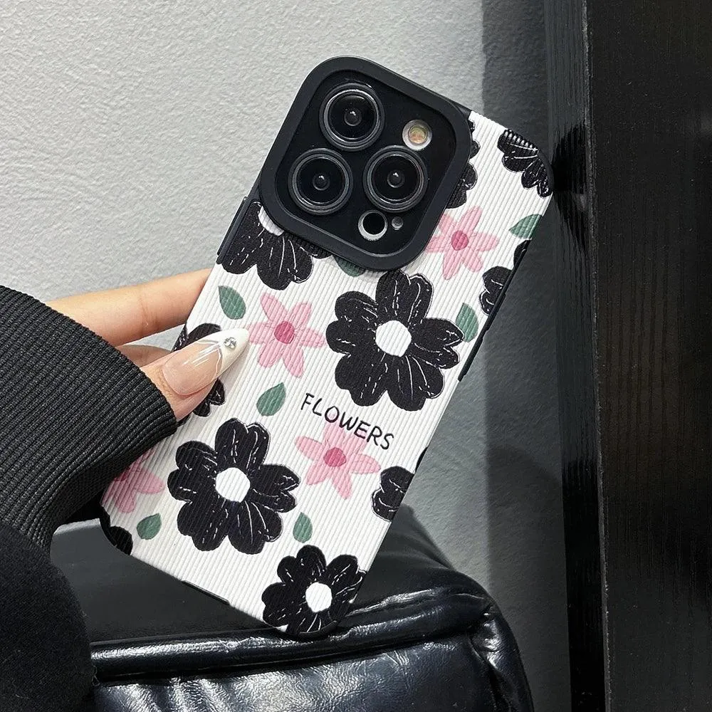 B240 Cute Phone Case: Floral Elegance for iPhone 7-15 Pro Max - Style and Protection in One!