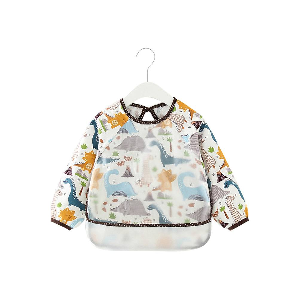 Baby Long Sleeve Apron Smock Bib Dinosaur & Friends