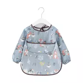 Baby Long Sleeve Apron Smock Bib Fox & Owl