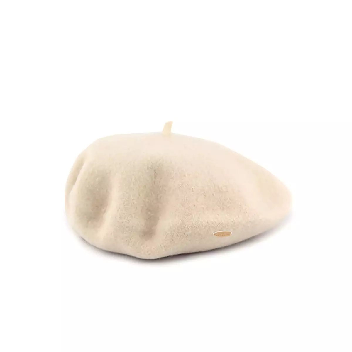 Beige Wool Beret