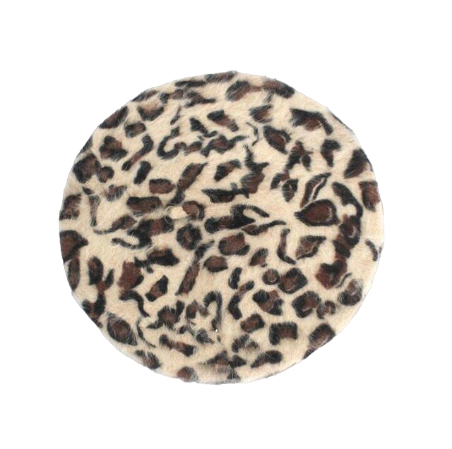 Beret Queen Leopard (Camel)