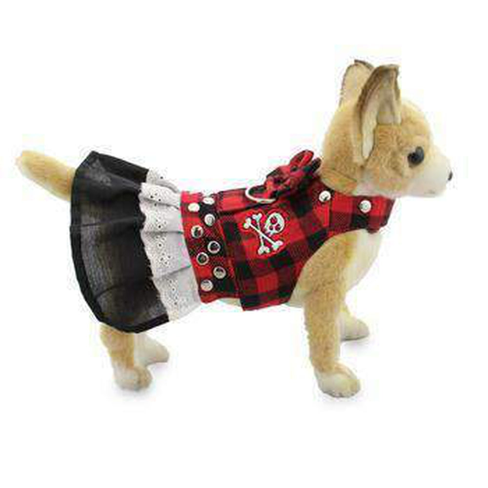 Biker Dress Dog Harness by Doggles - Buffalo Plaid