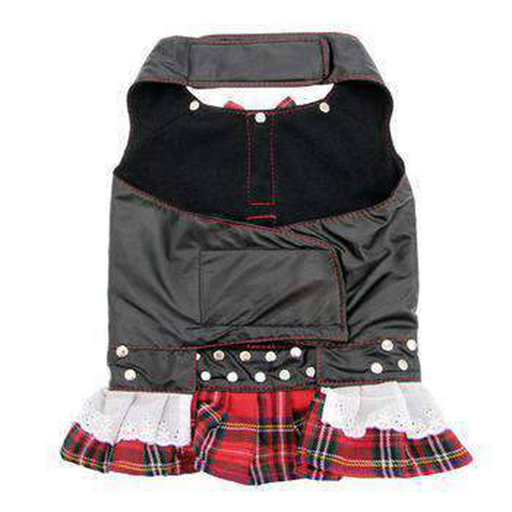 Biker Dress Dog Harness by Doggles - Red Plaid