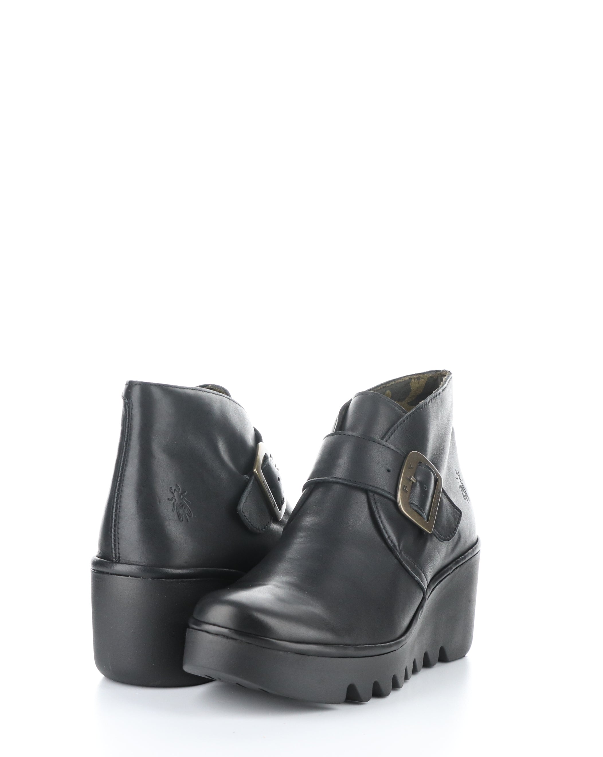 BIRT397FLY 004 BLACK Round Toe Boots