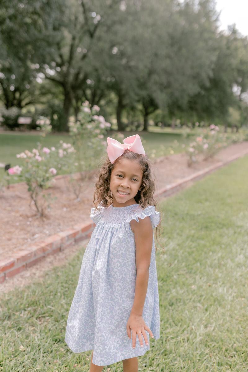 Bishop Smocked Dress - Floral