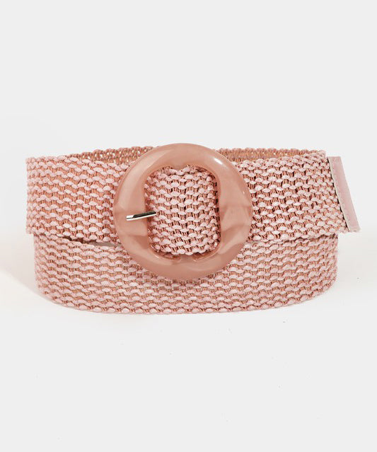 Braided Belt - Pink