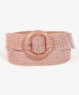 Braided Belt - Pink