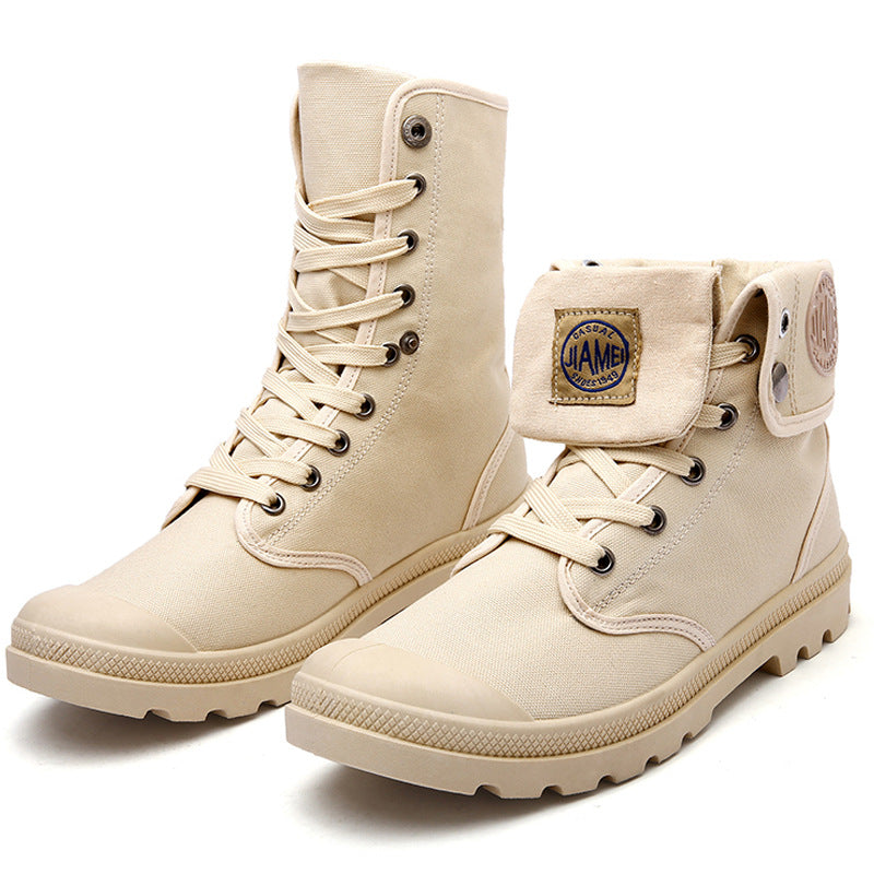 British Martin boots breathable canvas boots