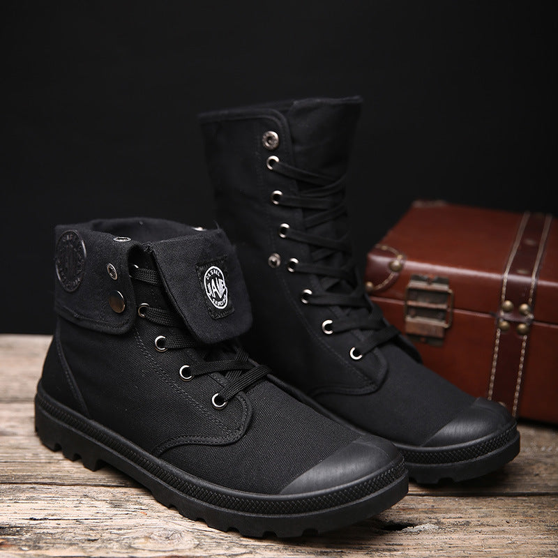 British Martin boots breathable canvas boots