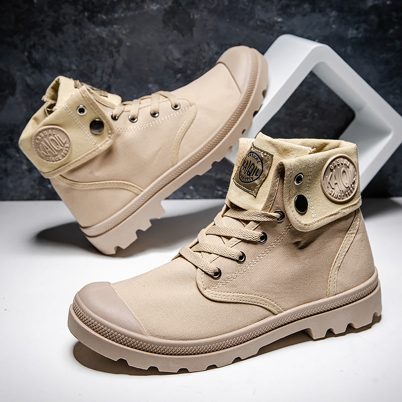 British Martin boots breathable canvas boots