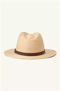 BRIXTON MESSER STRAW FEDORA NATURAL