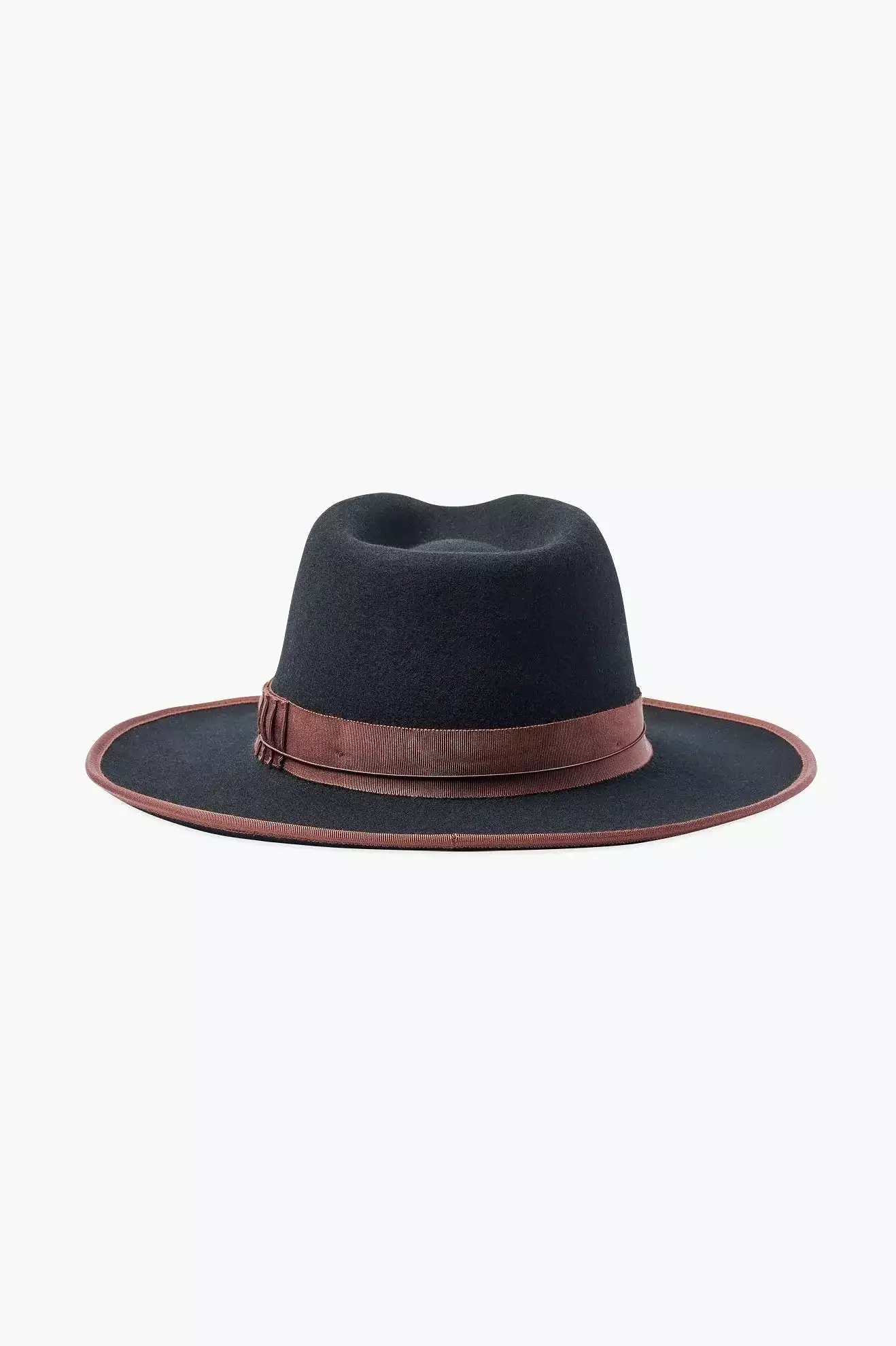 Brixton Reno Fedora Cowboy Hat - Black/Brown