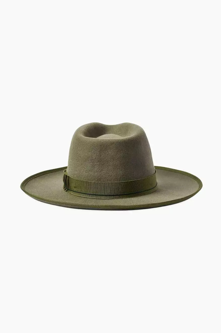 Brixton Reno Fedora Cowboy Hat - Olive Surplus