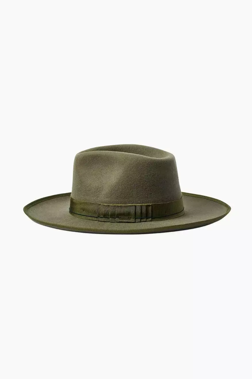 Brixton Reno Fedora Cowboy Hat - Olive Surplus