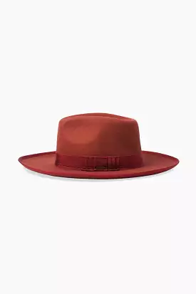 Brixton Reno Fedora Cowboy Hat - Red/Burgundy