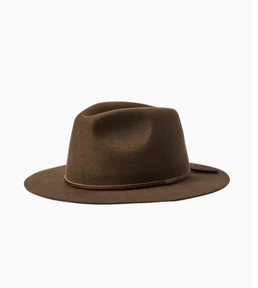 BRIXTON WESLEY FEDORA DARK EARTH