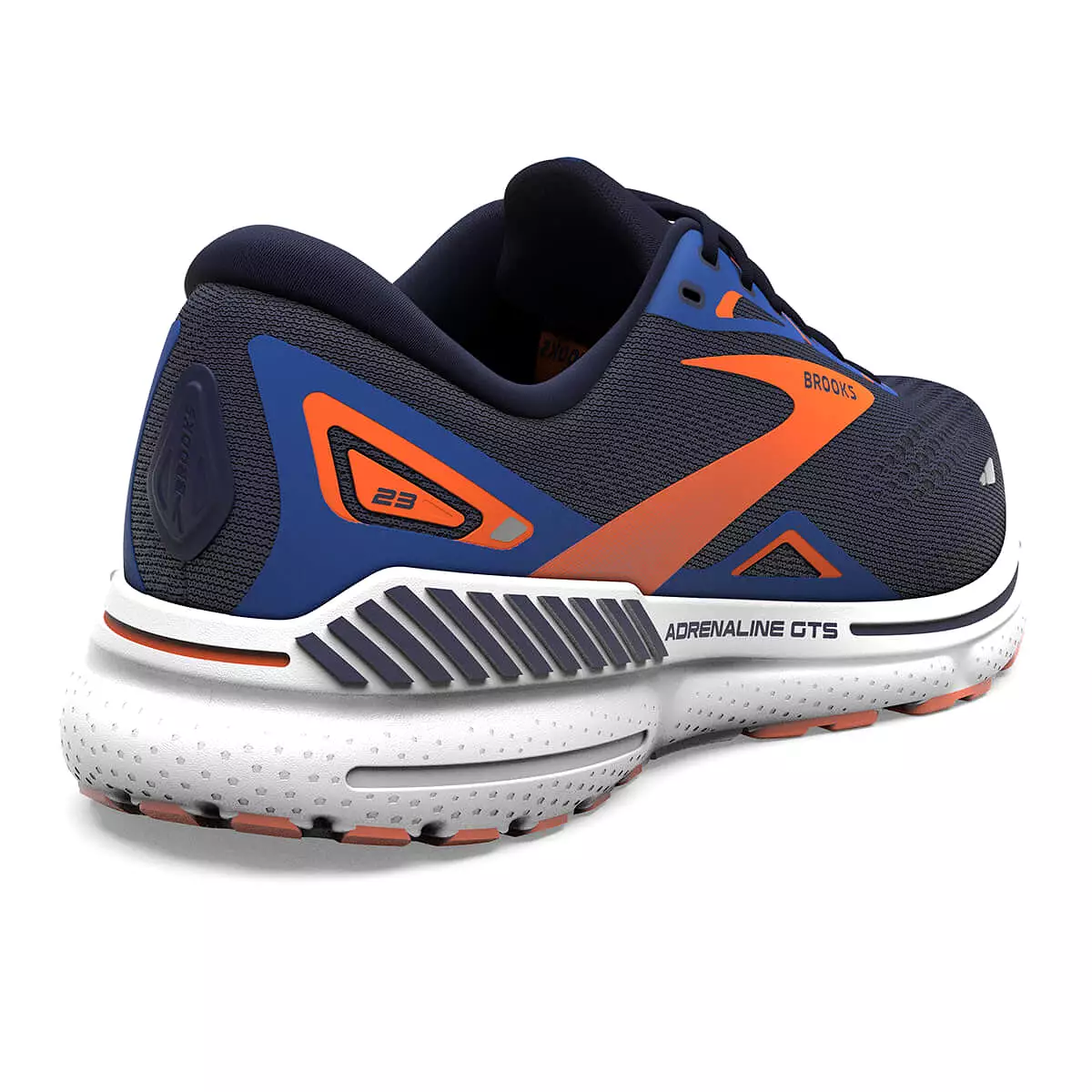 Brooks Adrenaline GTS 23 Mens | Peacoat/orange/surf the Web