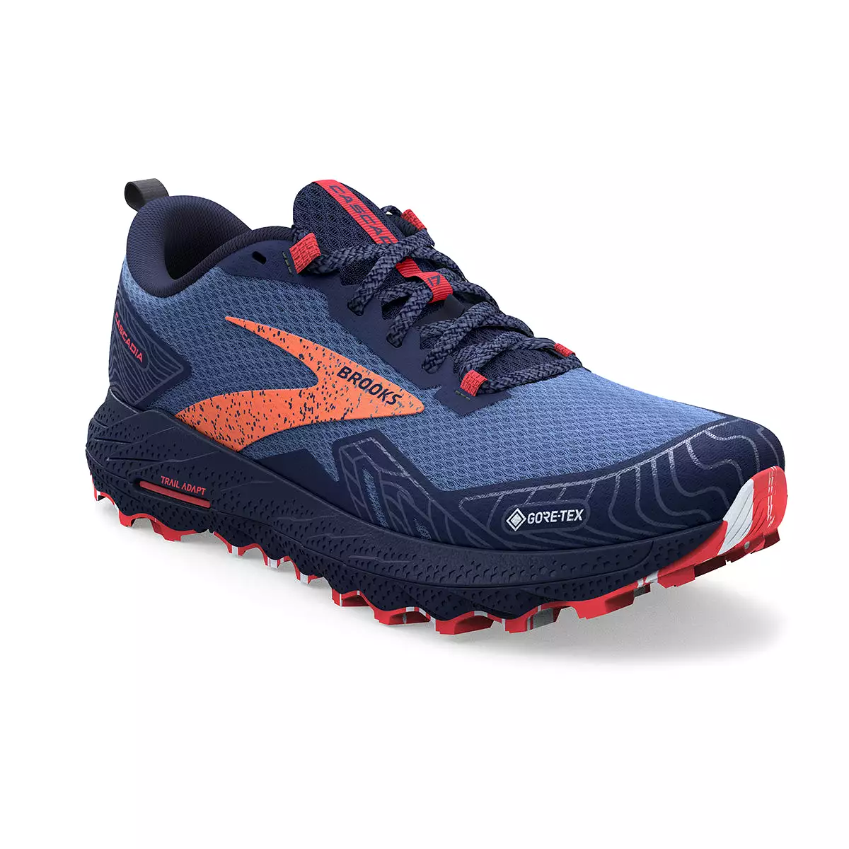 Brooks Cascadia 17 GTX Womens | Navy/bittersweet/peacoat