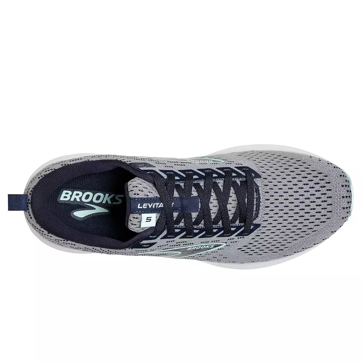 Brooks Levitate 5 Womens | Grey/peacoat/blue Light