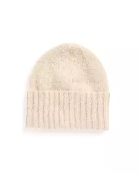 Brushed Mohair Knit Beanie