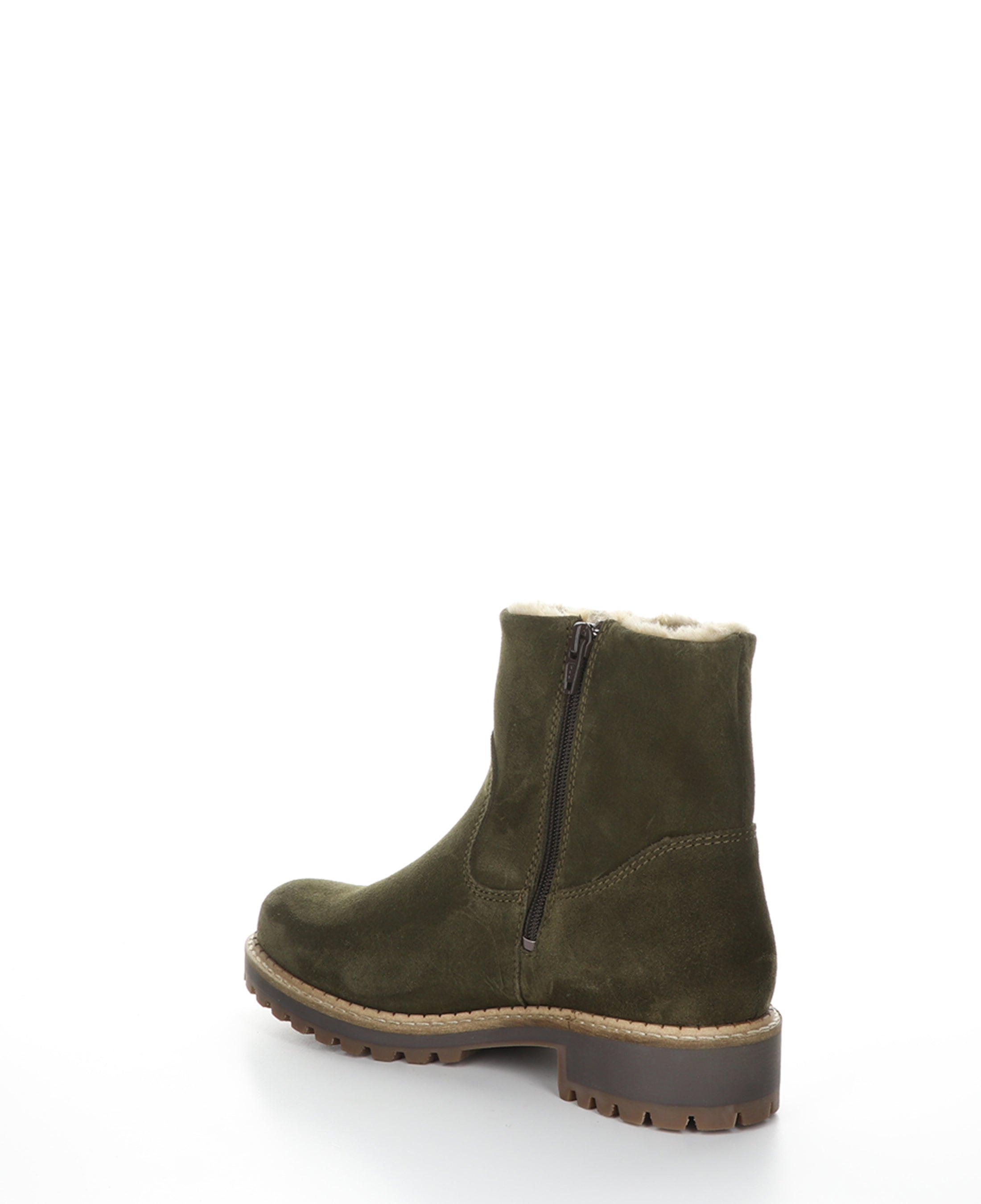 CALIB OLIVE Round Toe Boots