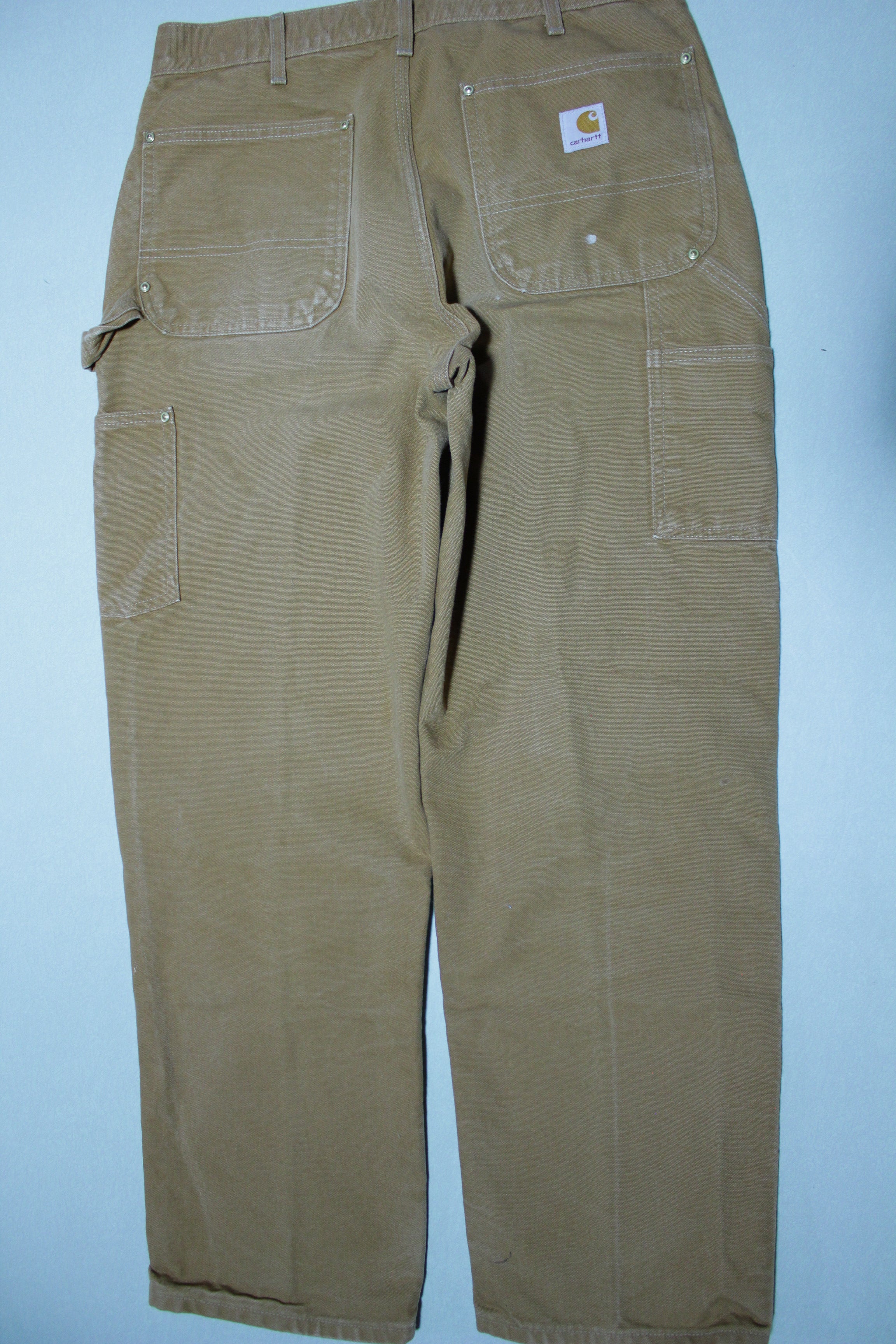 Carhartt B01 BRN Washed Duck Work Double Knee Front Made in USA Pants