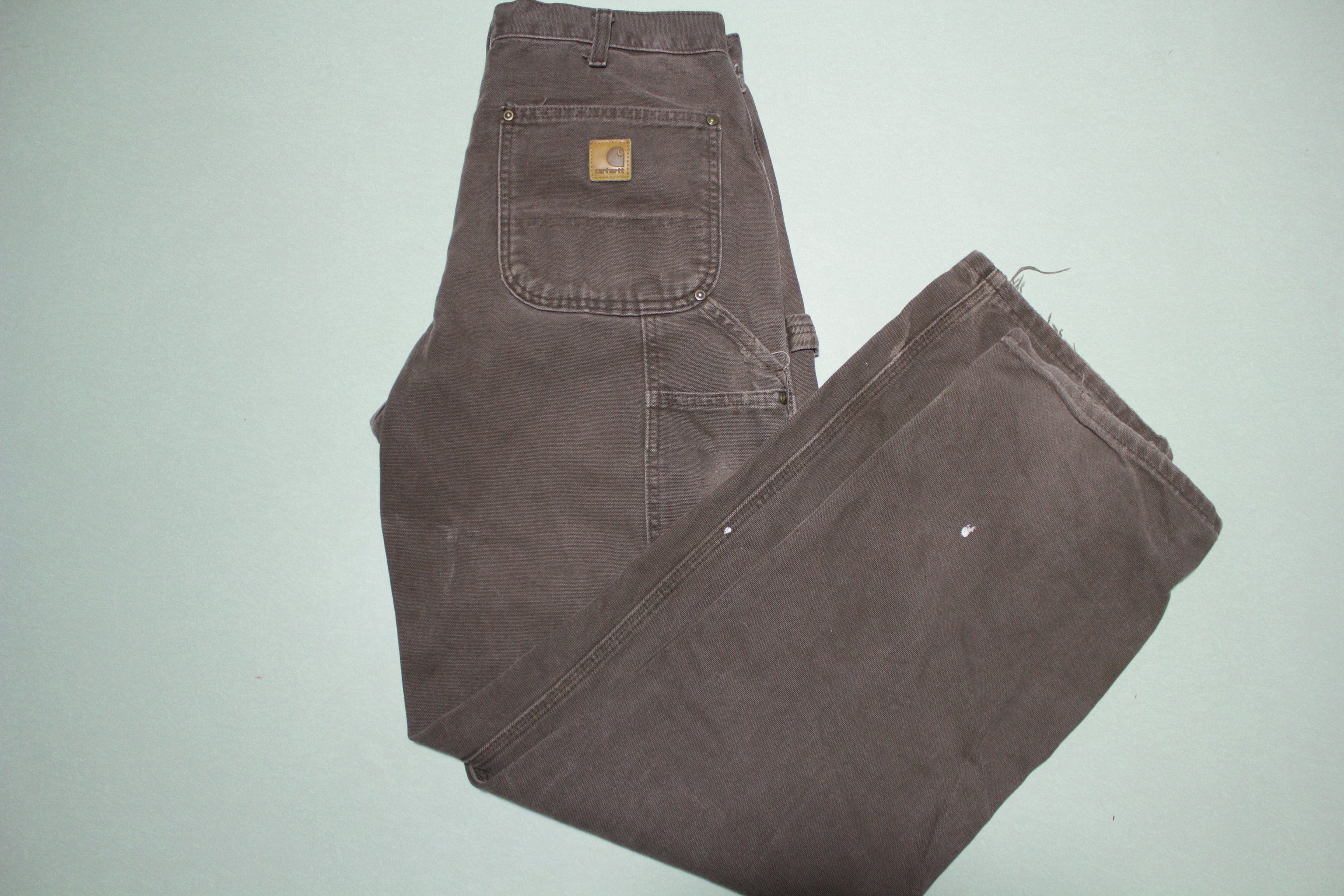 Carhartt B136 DKB Dark Brown Double Knee Construction Work Pants