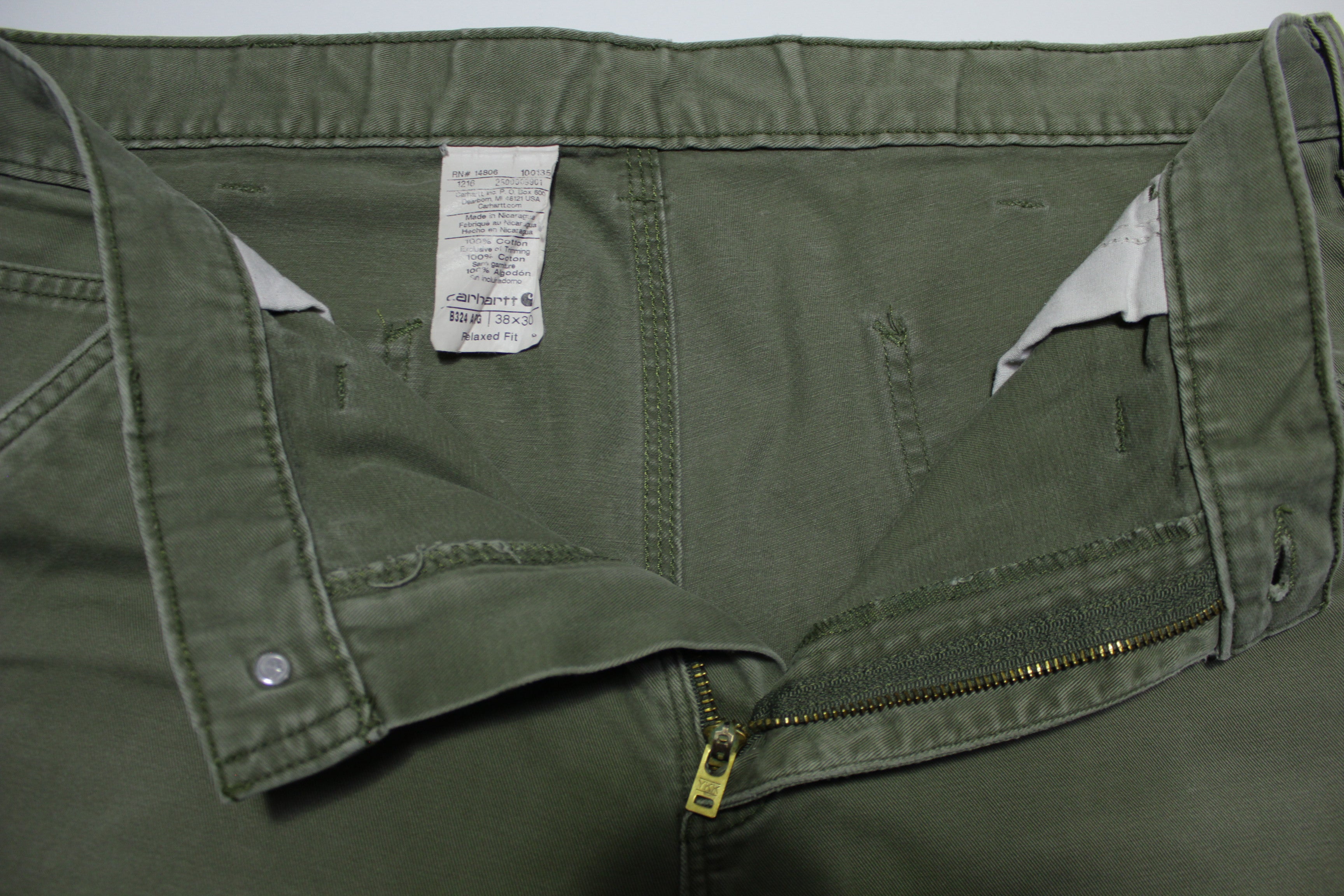 Carhartt B324 ARG Washed Twill Cargo Construction Work Pants