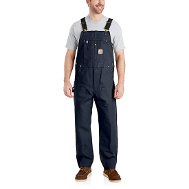 Carhartt Mens Relaxed Fit Duck Bib Overall - Navy