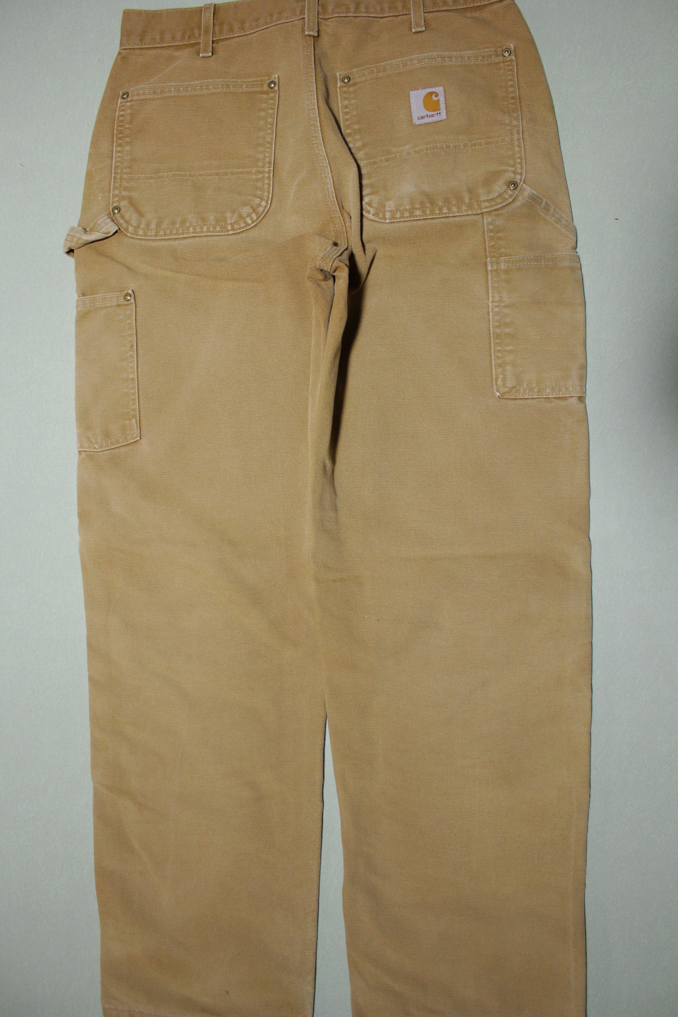 Carhartt Vintage Distressed B01 Double Knee Front Work Construction Utility Pants BRN