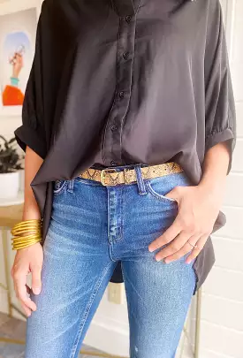 Clara Brown Snakeskin Belt