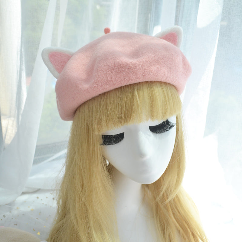 CUTE CAT EARS BERET BY51010