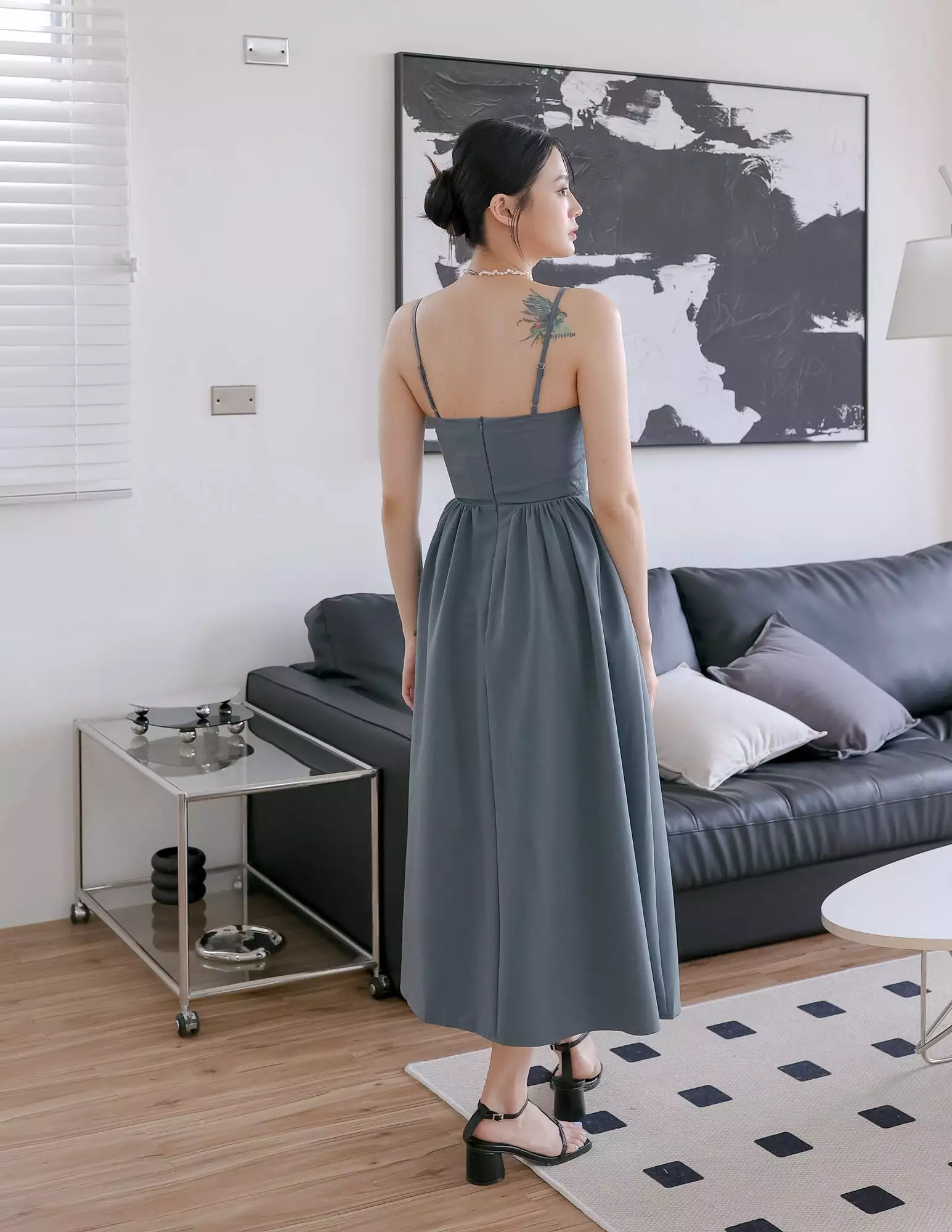 Davina Dress in Teal