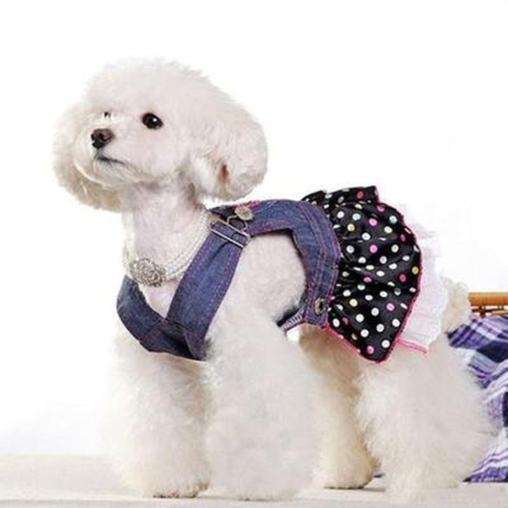 Denim Dog Overalls Dress