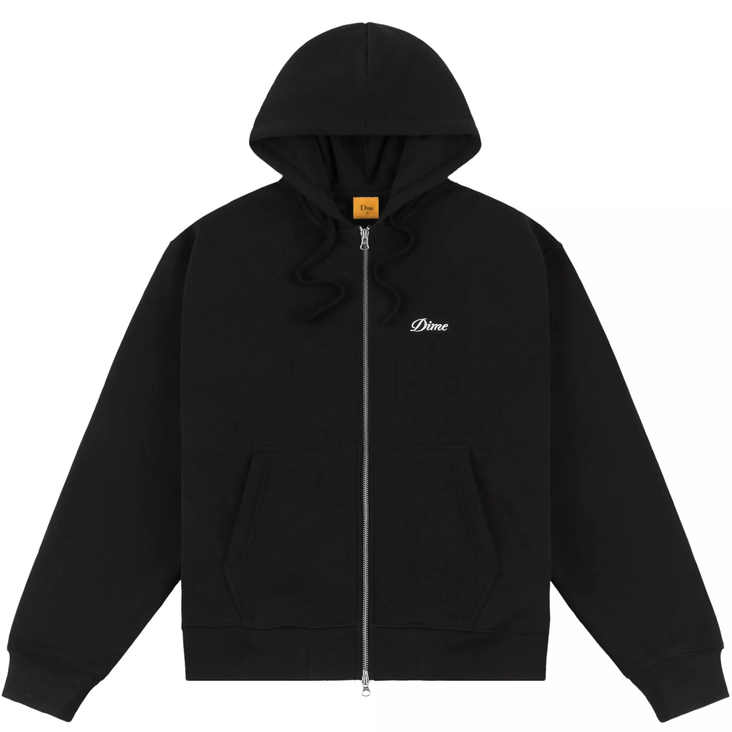 Dime Cursive Small Logo Hoodie - Black