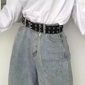 DOUBLE-BREASTED FASHION CHAIN BELT BY18023