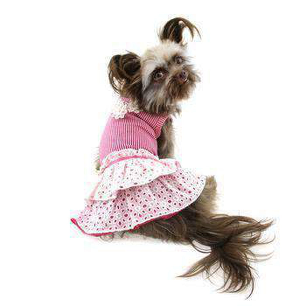 Eyelet Flower Dog Dress