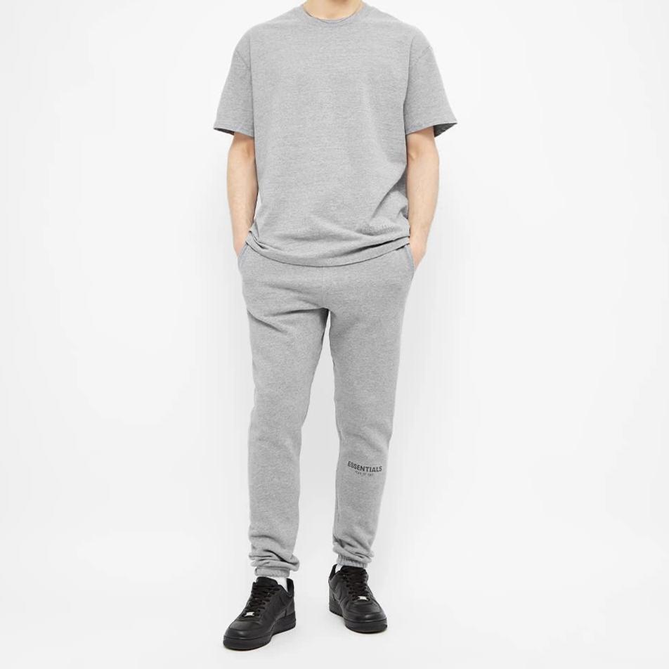 FEAR OF GOD Essentials 3M Reflective Logo Sweat Pants Grey