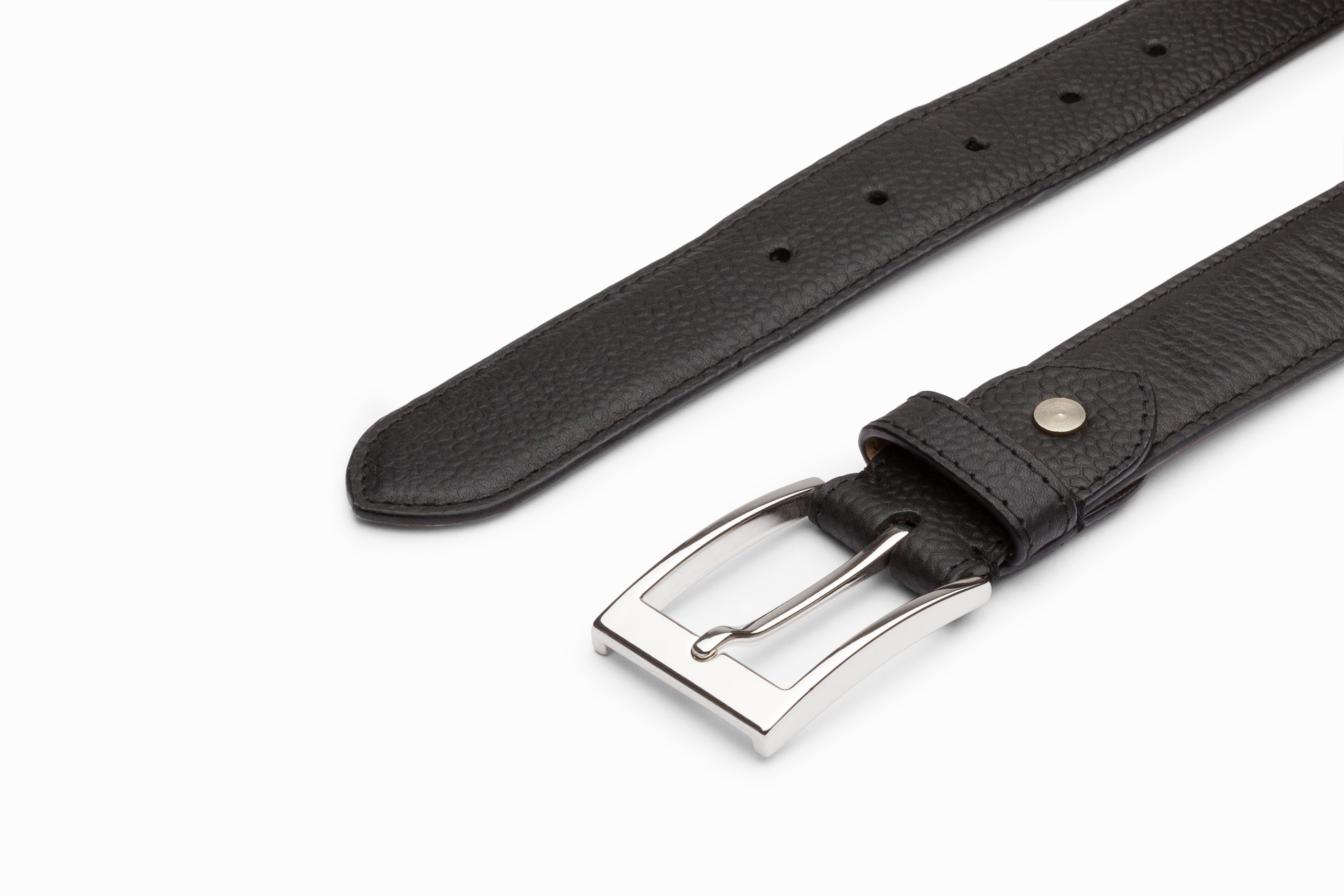 Flat Belt- Black Grain