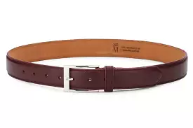 Flat Belt- Burgundy