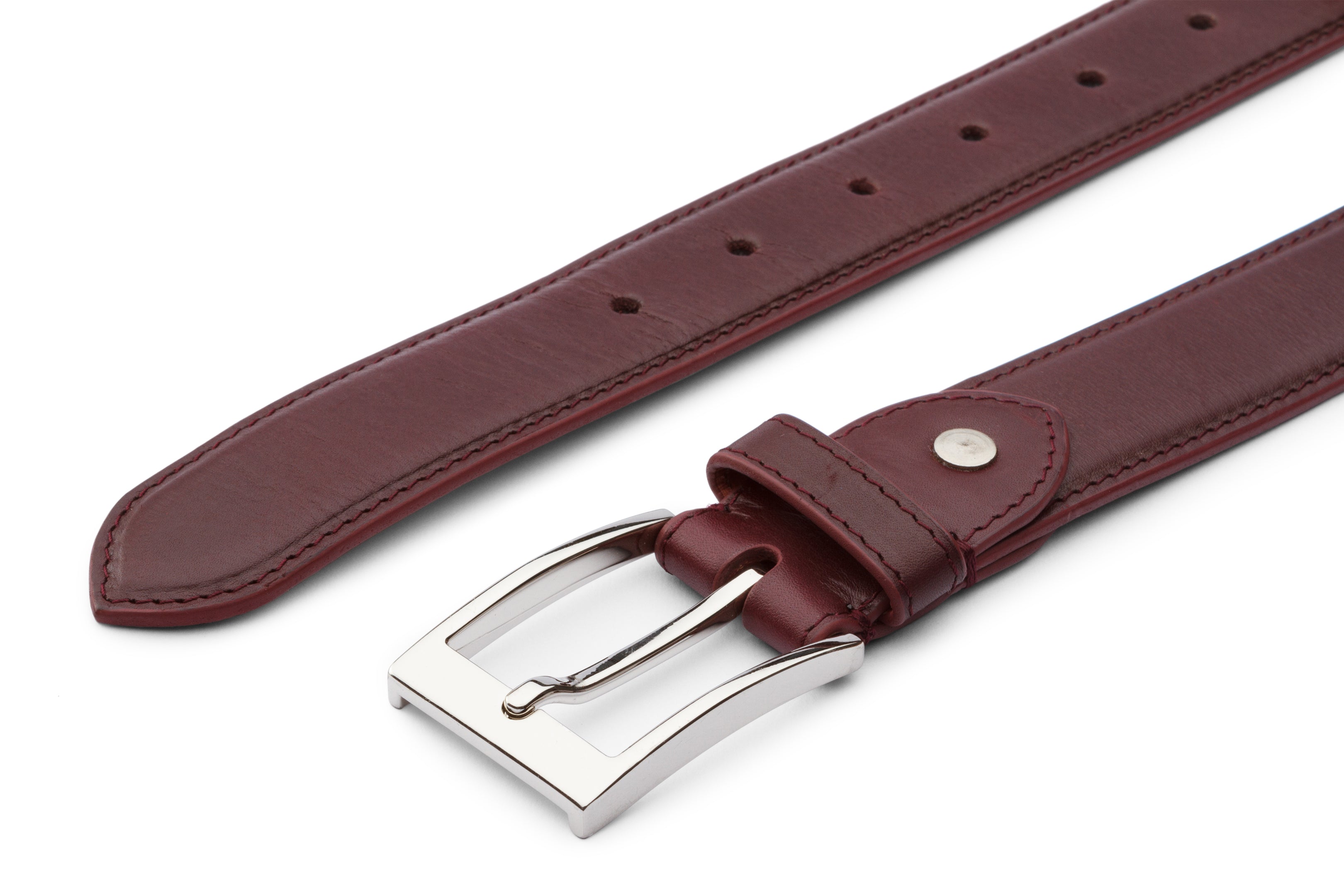 Flat Belt- Burgundy